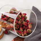 Pots à épices en verre + 12 étiquettes