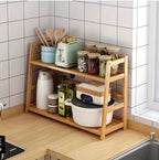 Rangement pour coin café & cuisine - en Bambou