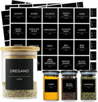 Pots à épices en verre + 12 étiquettes