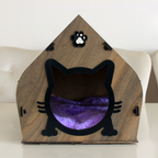 منزل القطط الدافئ