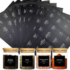 Pots à épices en verre + 12 étiquettes