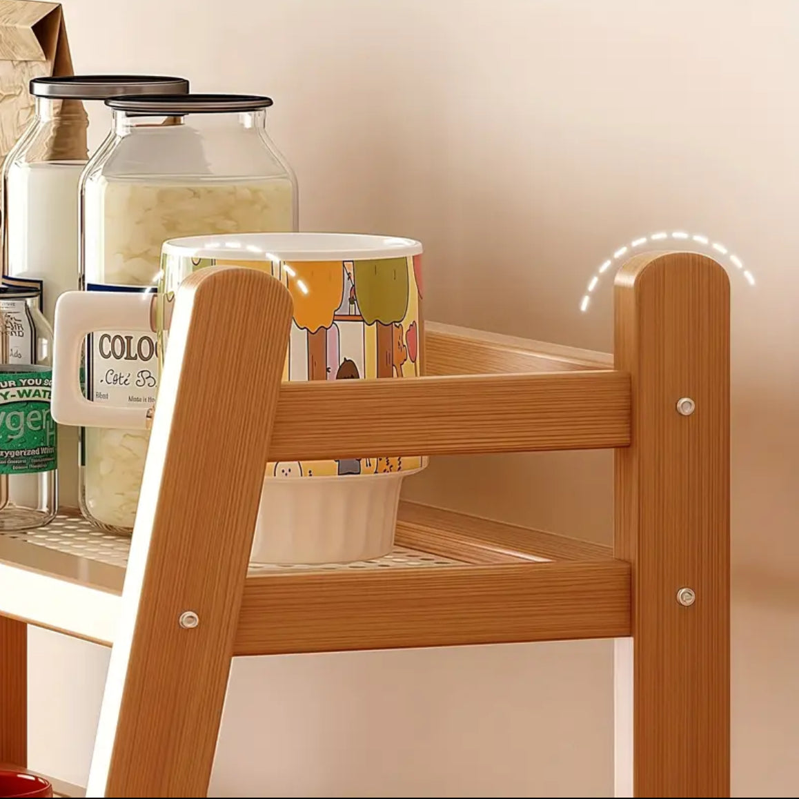 Rangement pour coin café & cuisine - en Bambou