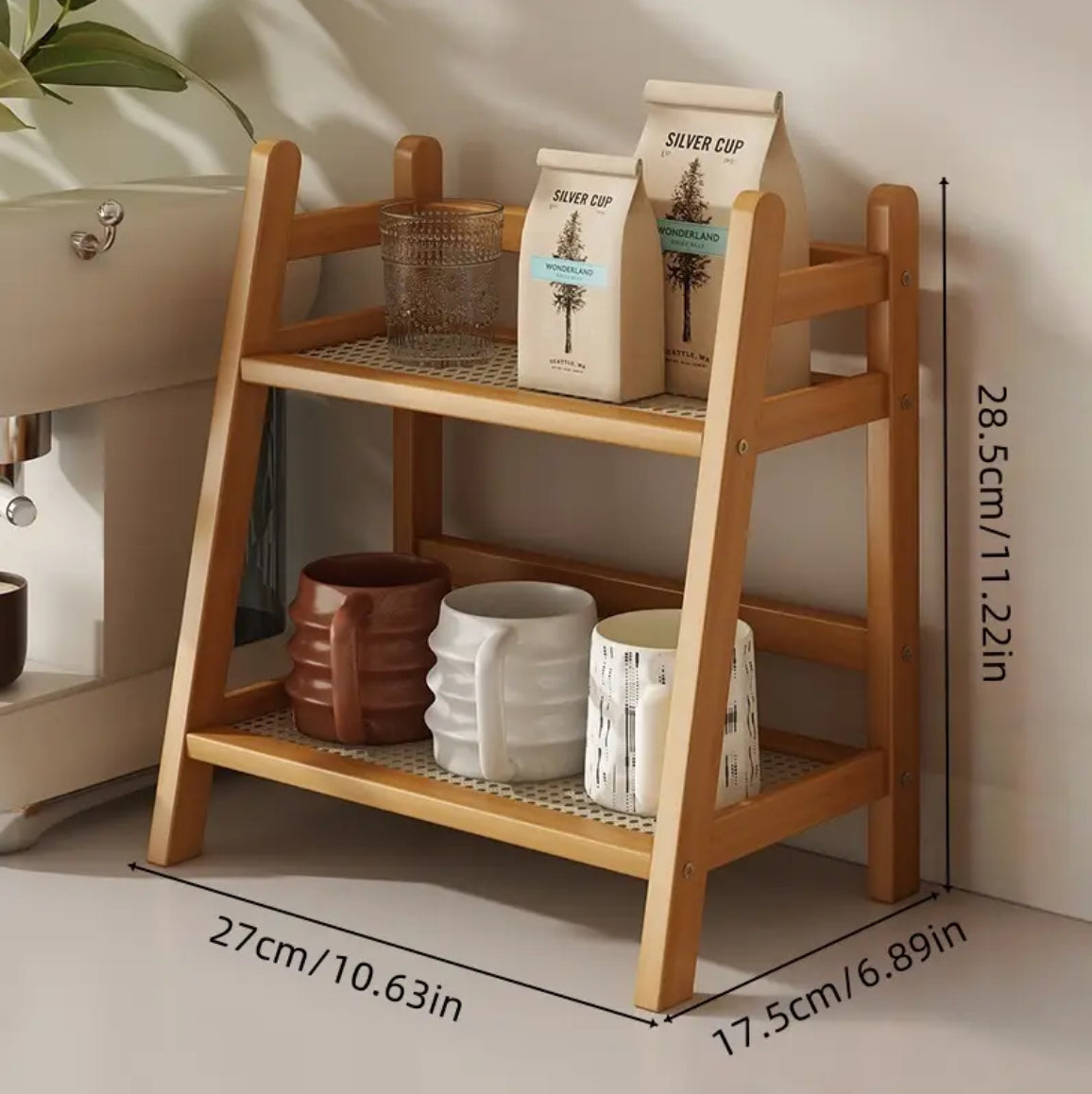 Rangement pour coin café & cuisine - en Bambou