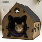 منزل القطط الدافئ