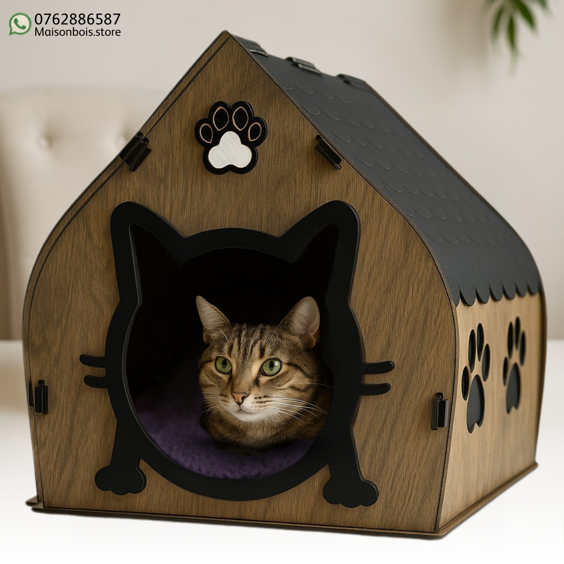 منزل القطط الدافئ