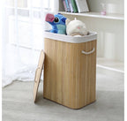 Panier à Linge en Bambou avec Couvercle