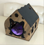 منزل القطط الدافئ